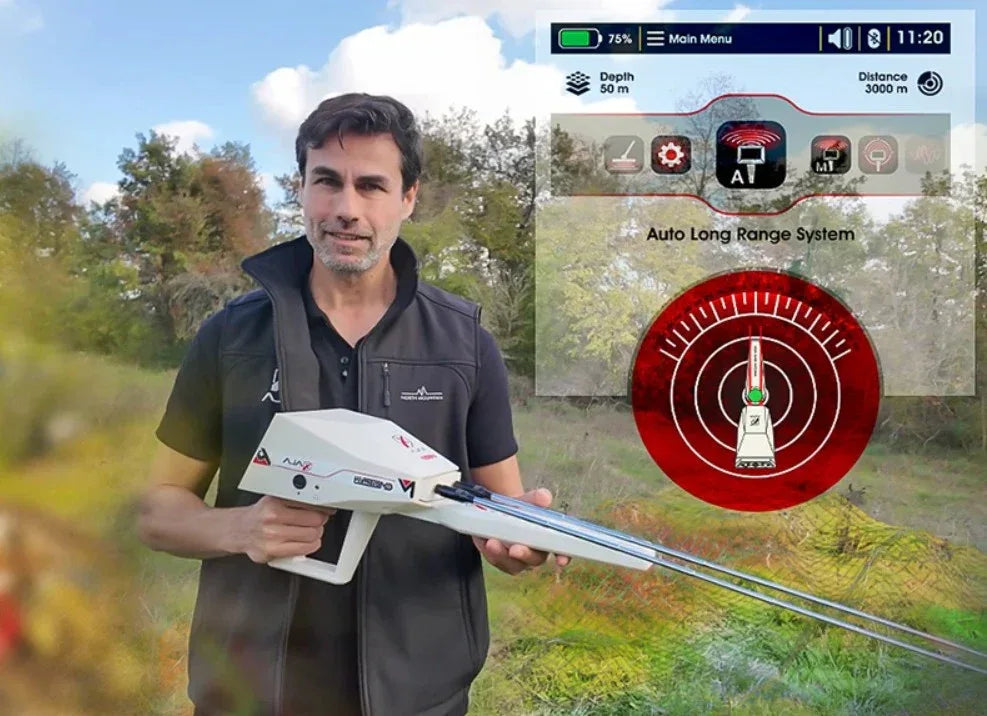 Detector de oro y metales Ajax Detection Primero MD15