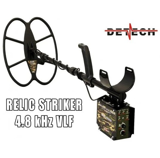 DETECH Relic Striker 4.8 kHz VLF Metal Detector Pro Pack- 18x15” SEF & 13” Ultimate Coil