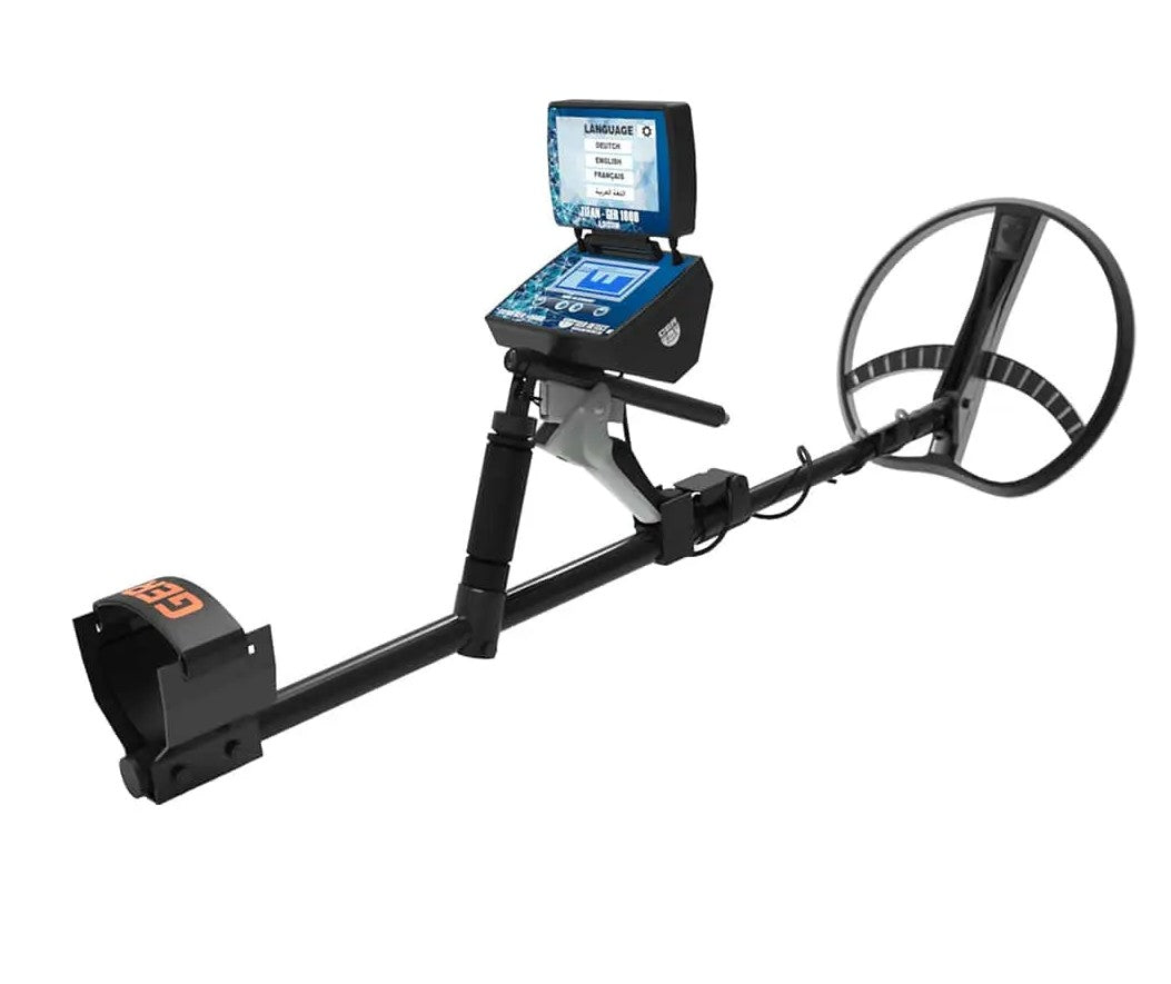 GER Detect Titan 1000 Long Range Metal Detector with 8" and 17" Coils