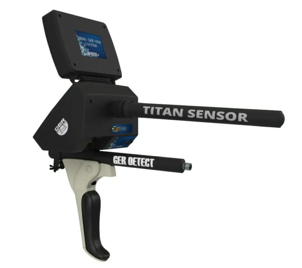 GER Detect Titan 1000 Long Range Metal Detector with 8" and 17" Coils