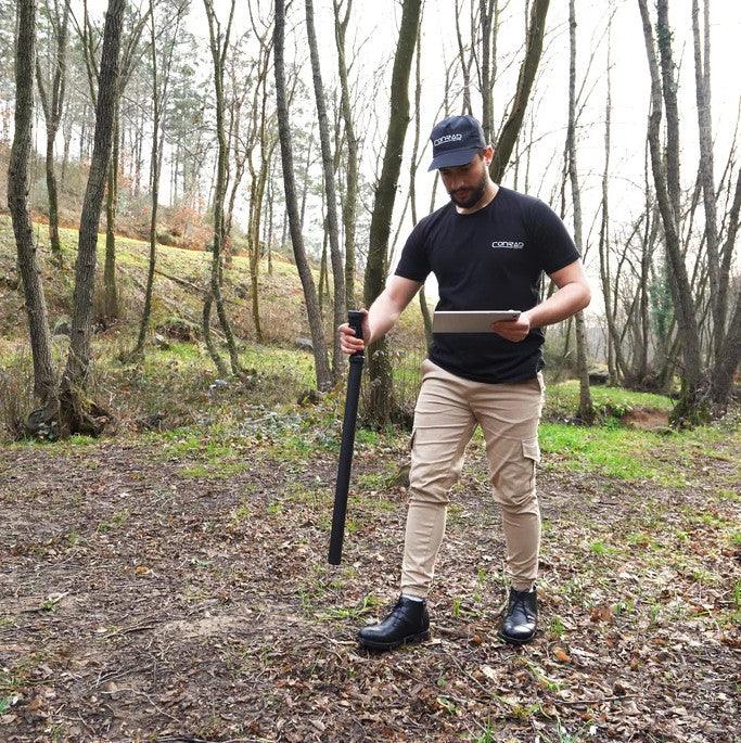 Detector de metales 3D de búsqueda profunda GROUNDTECH GR3/Sensor único