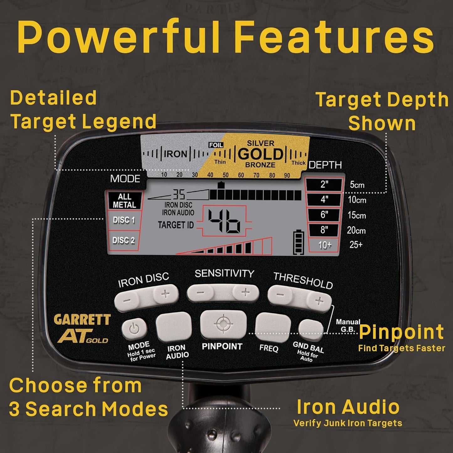 Garrett AT Gold Metal Detector Bundle
