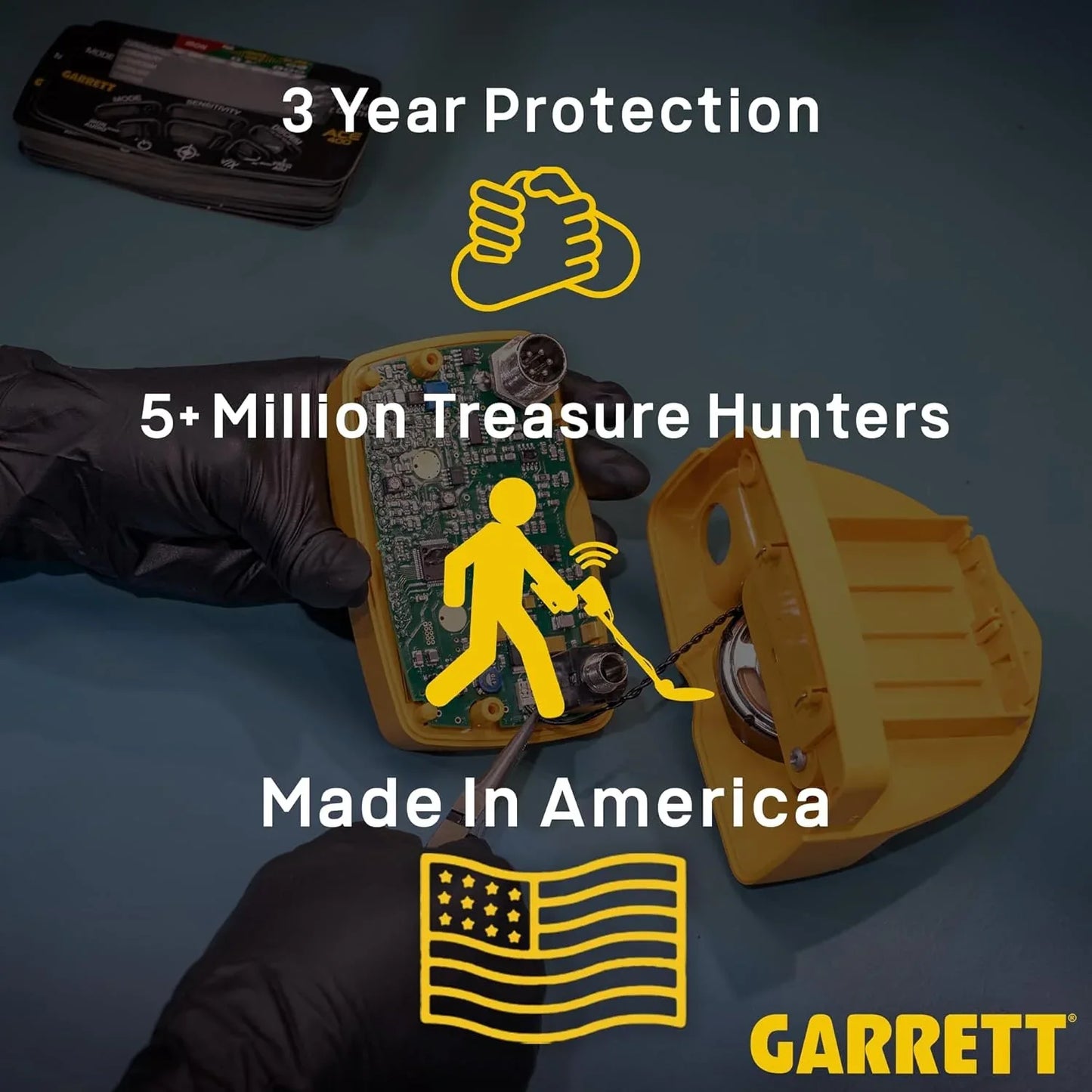 Garrett Axiom Lite Gold Metal Detector Bundle