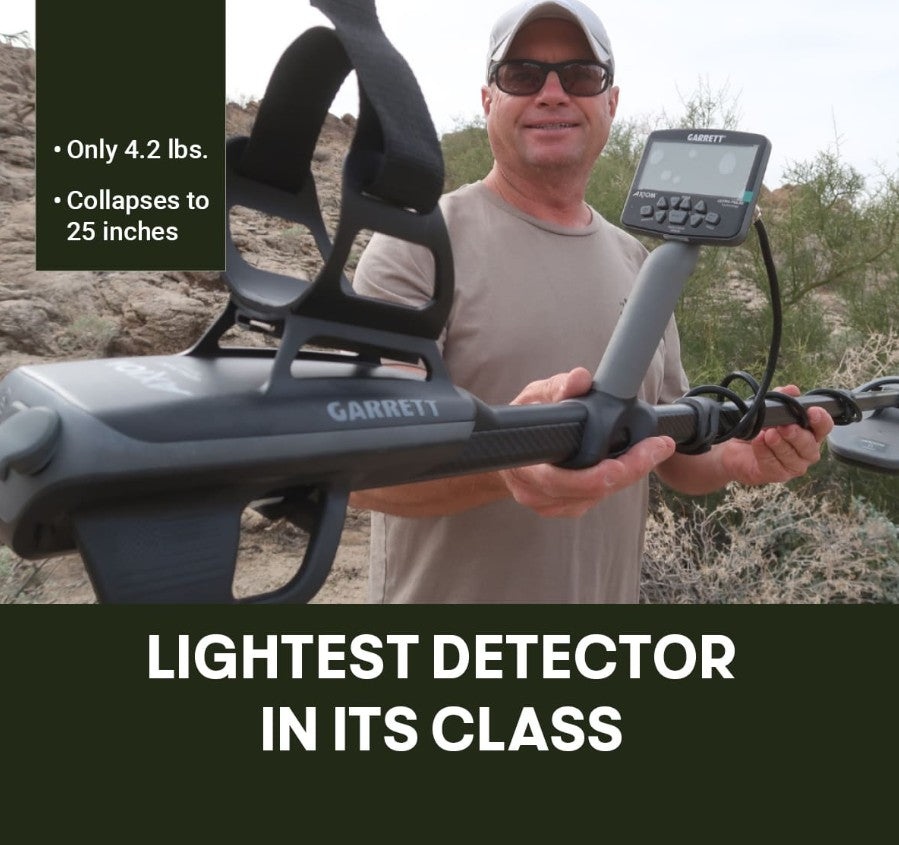 Garrett Axiom Lite Gold Metal Detector / 11x7 Mono Coil