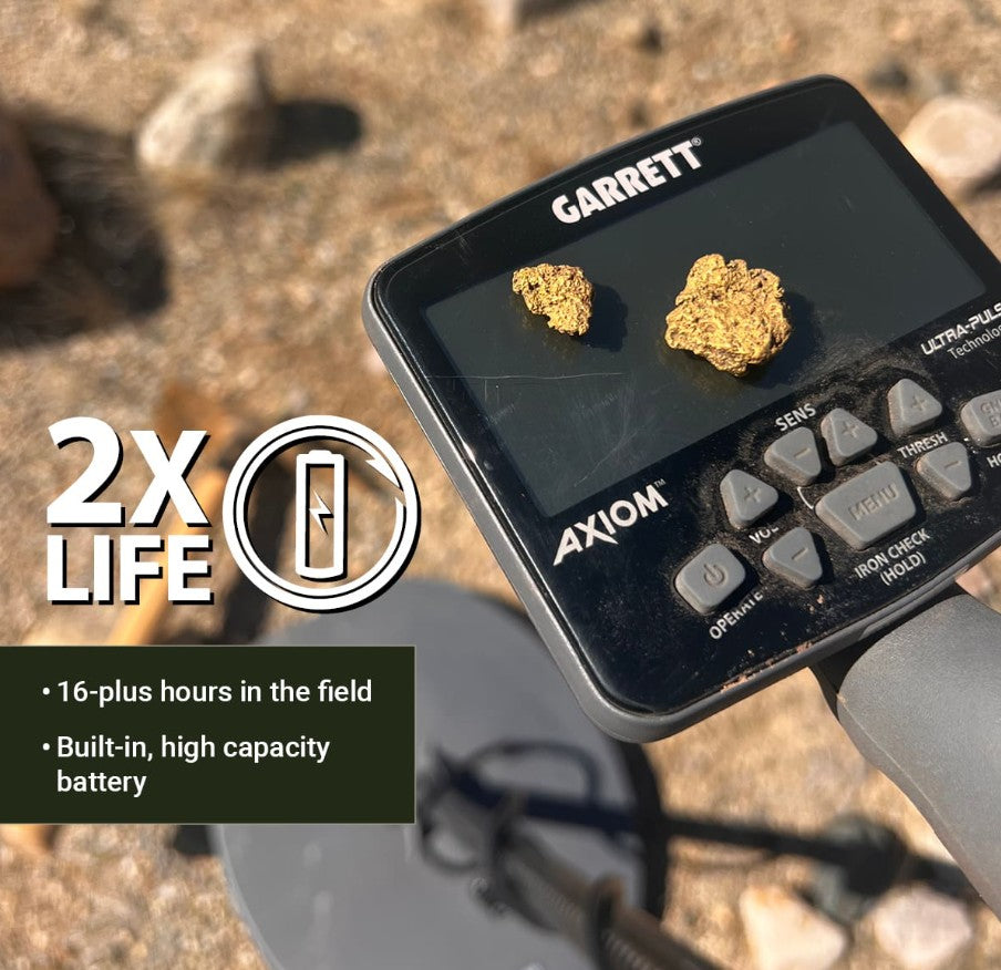 Garrett Axiom Lite Gold Metal Detector / 11x7 Mono Coil