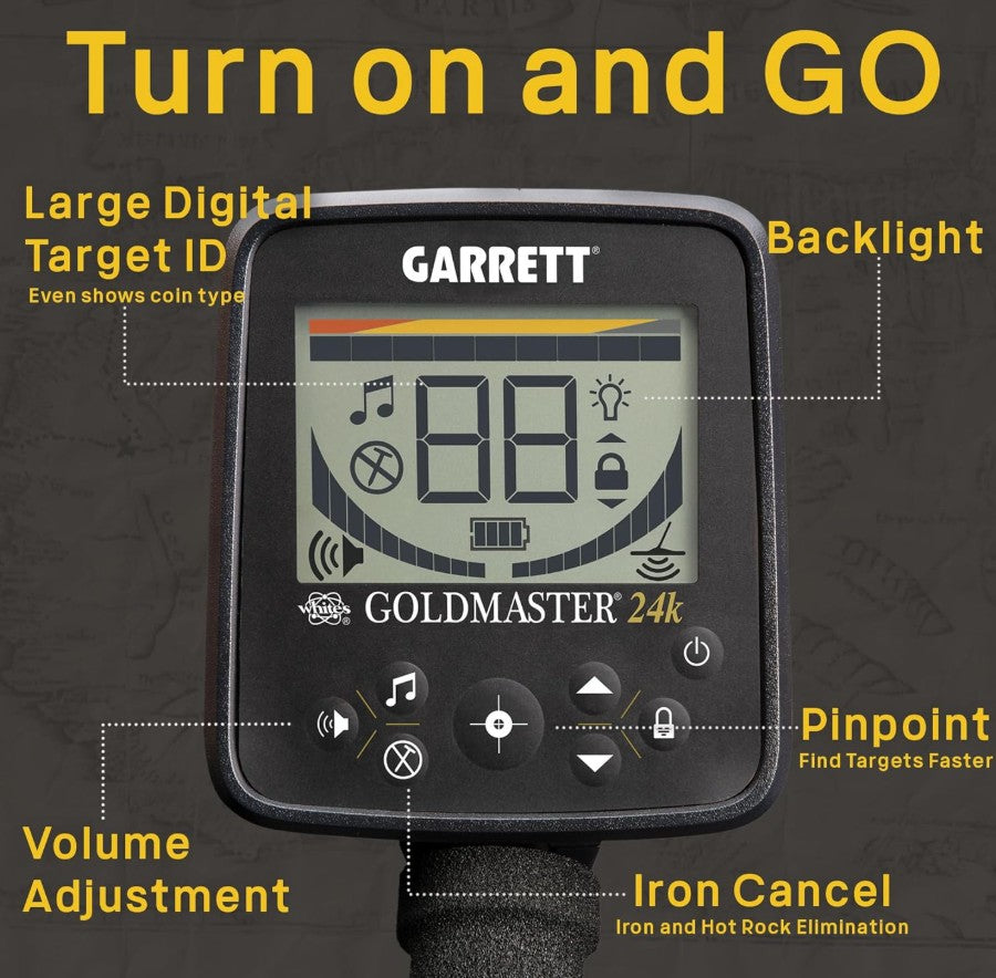Garrett Goldmaster 24K Gold Metal Detector Bundle