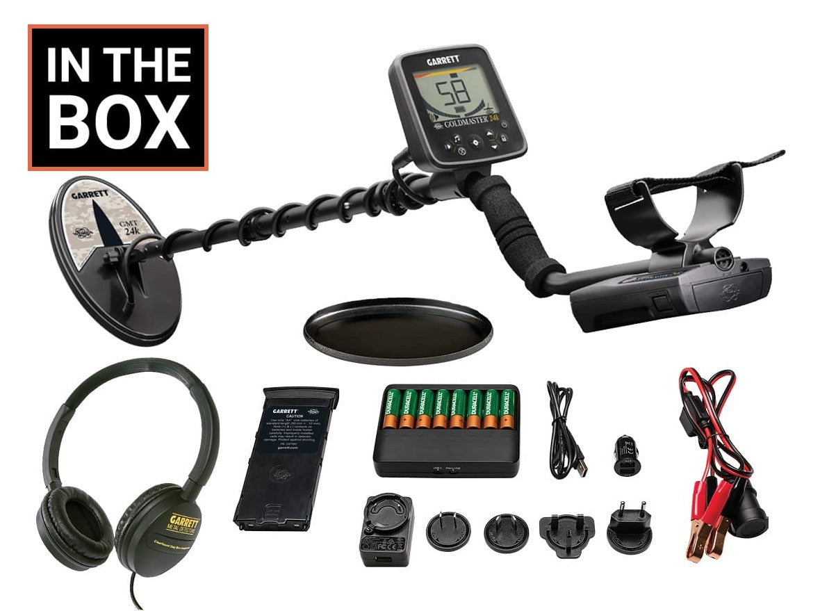 Garrett Goldmaster 24K Gold Metal Detector with 6″ x 10″ DD Waterproof Coil