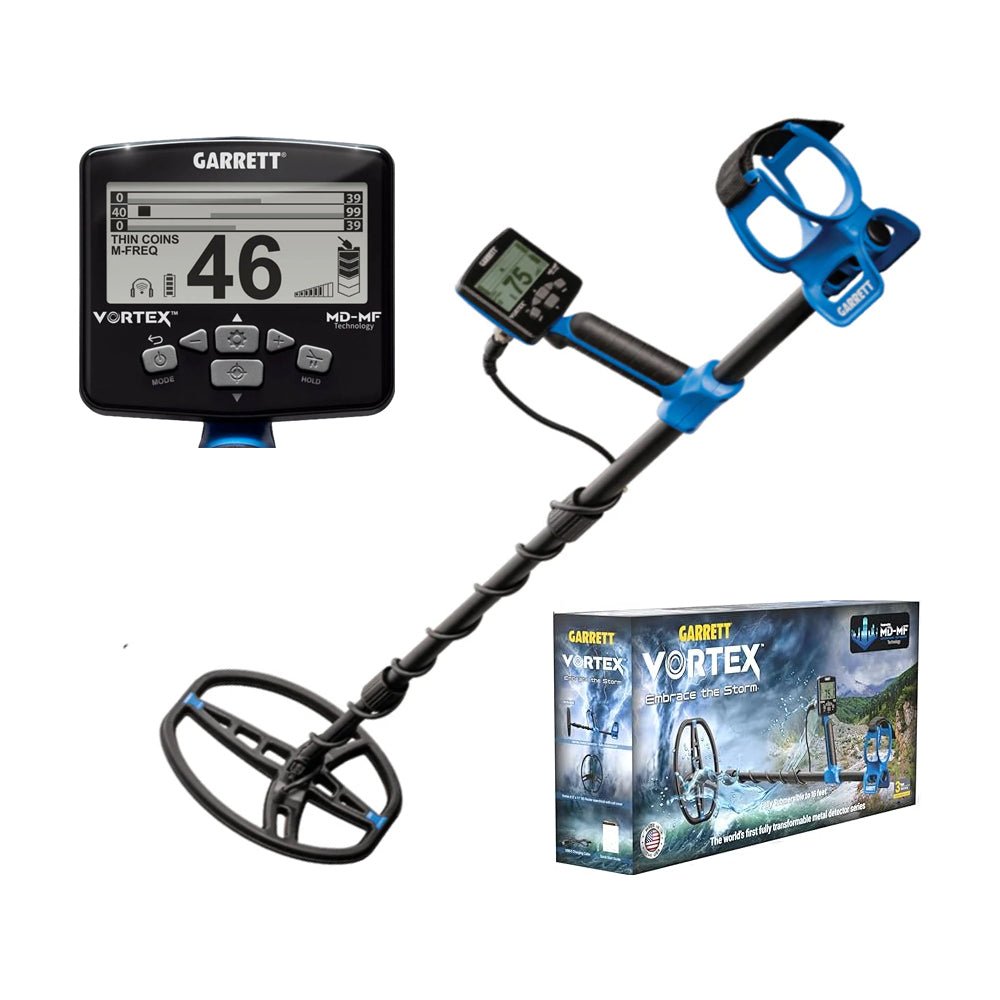 Garrett Vortex VX9 Multi-Frequency Waterproof Metal Detector With Vortex Submersible Headphone