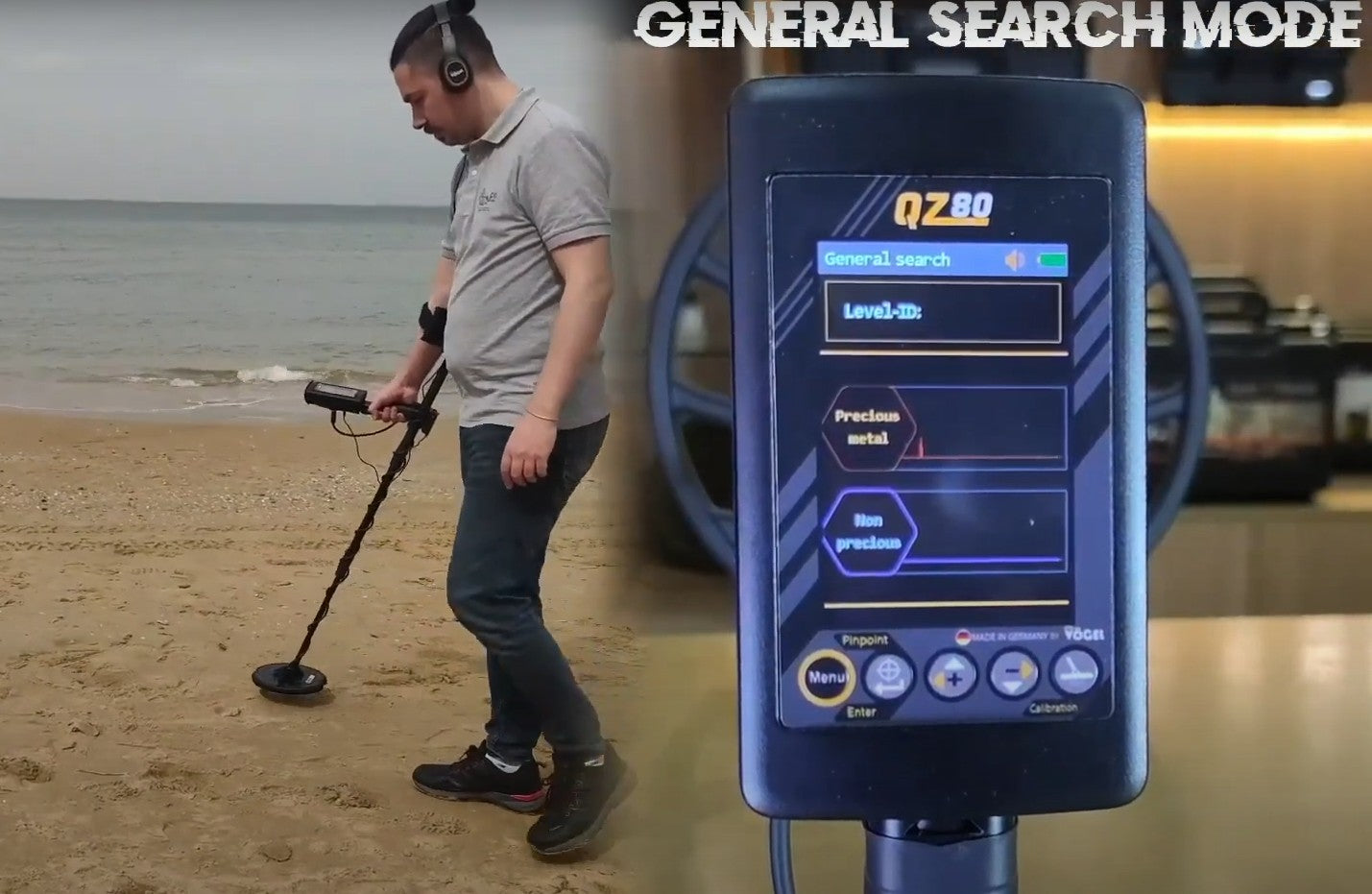 MWF QZ 80 Long Range Gold & Metal Detector VLF