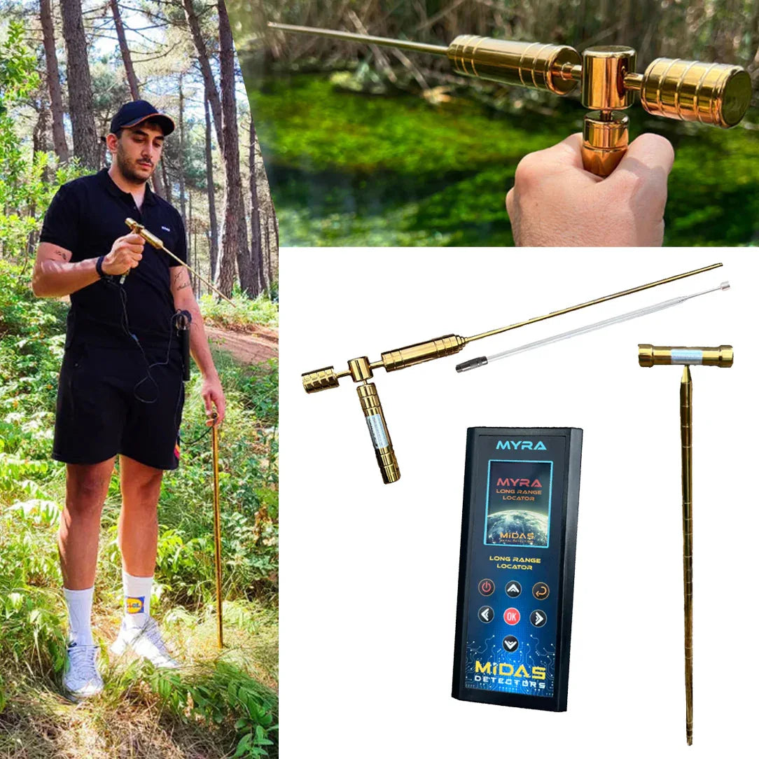 borrow missile fishing pole or metal detector Midas Detectors Myra Pro pack Long Range Gold Detector