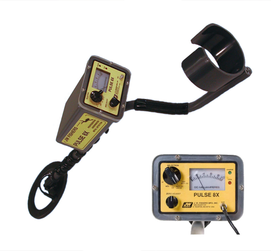 JW Fishers Pulse 8X Metal Detector & Under Water Connector