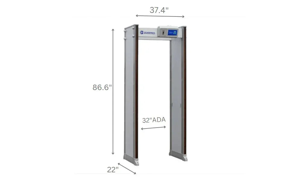 Detector de metales de paso Zorpro 33 ADA