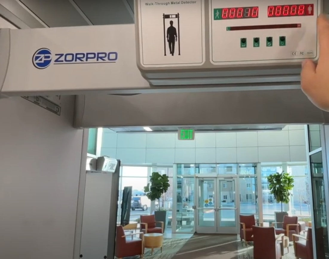 Zorpro 6 Zone Walk Through Metal Detector