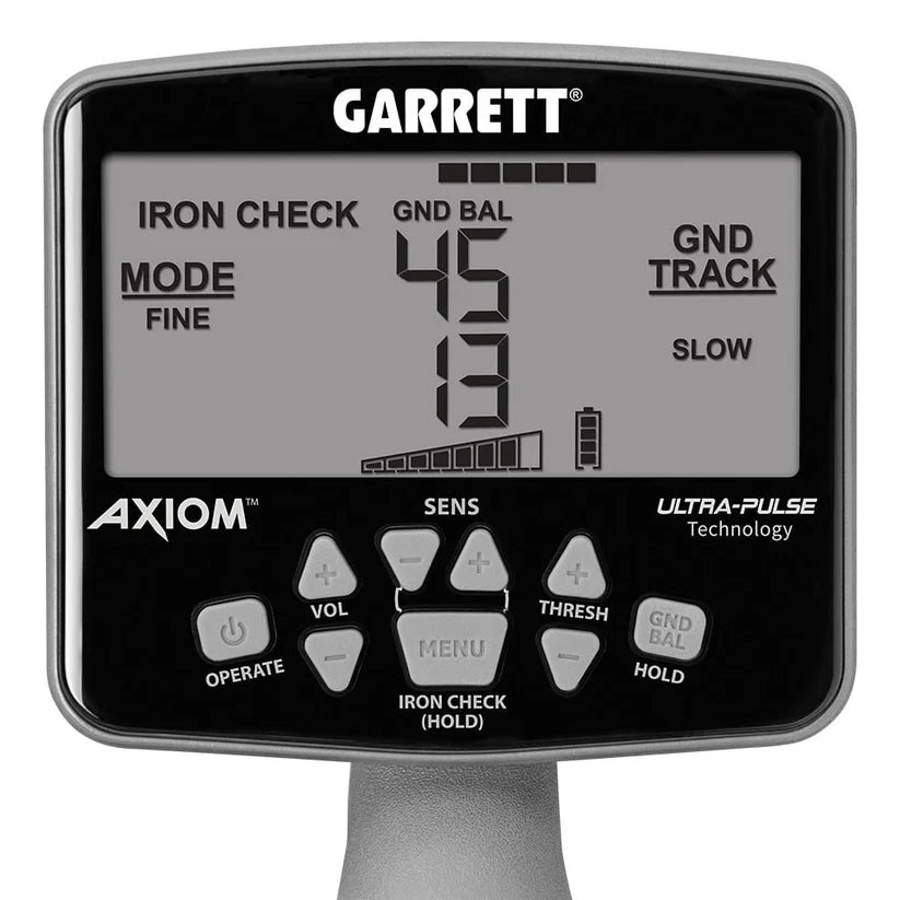 Garrett Axiom Metal Detector Standard Package