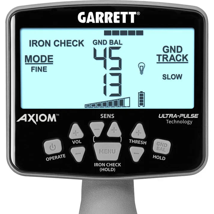 Garrett Axiom Metal Detector Standard Package