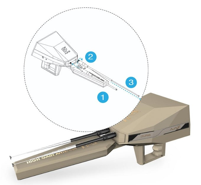 Ajax Detection Alpha Long Range Metal & Gold Detector