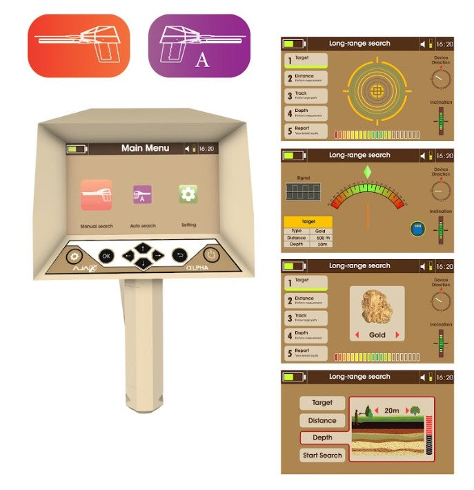 Ajax Detection Alpha Long Range Metal & Gold Detector