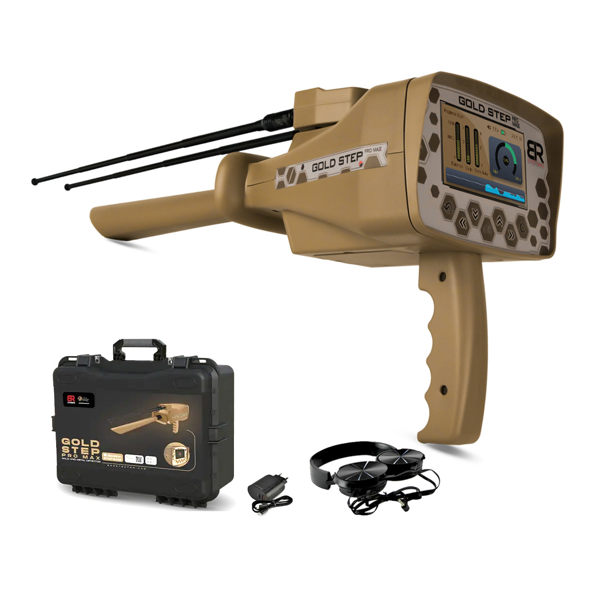 BR SYSTEMS Gold Step Pro Max Gold & Metal Detector