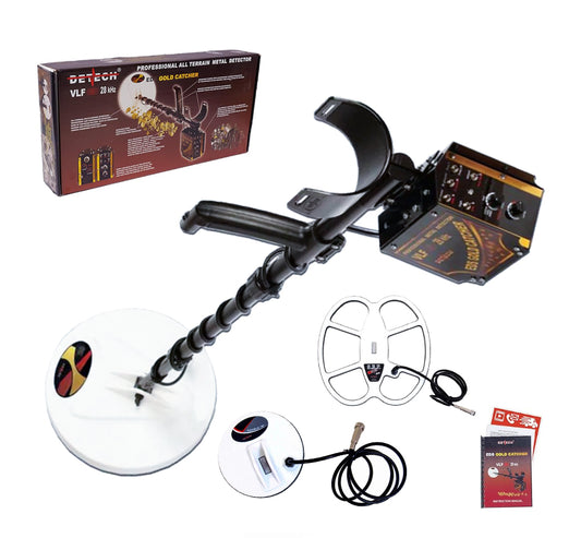 DETECH EDS Gold Catcher 28kHz VLF Metal Detector With 3 Search Coils