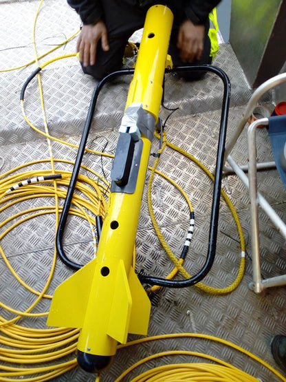 JW Fisher Boat Towed Pulse 12 Metal Detector