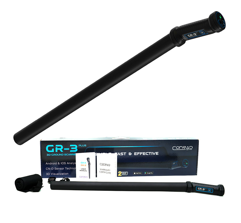 GROUNDTECH GR3 Plus Deep Seeking 3D Metal Detector (Dual Sensor)