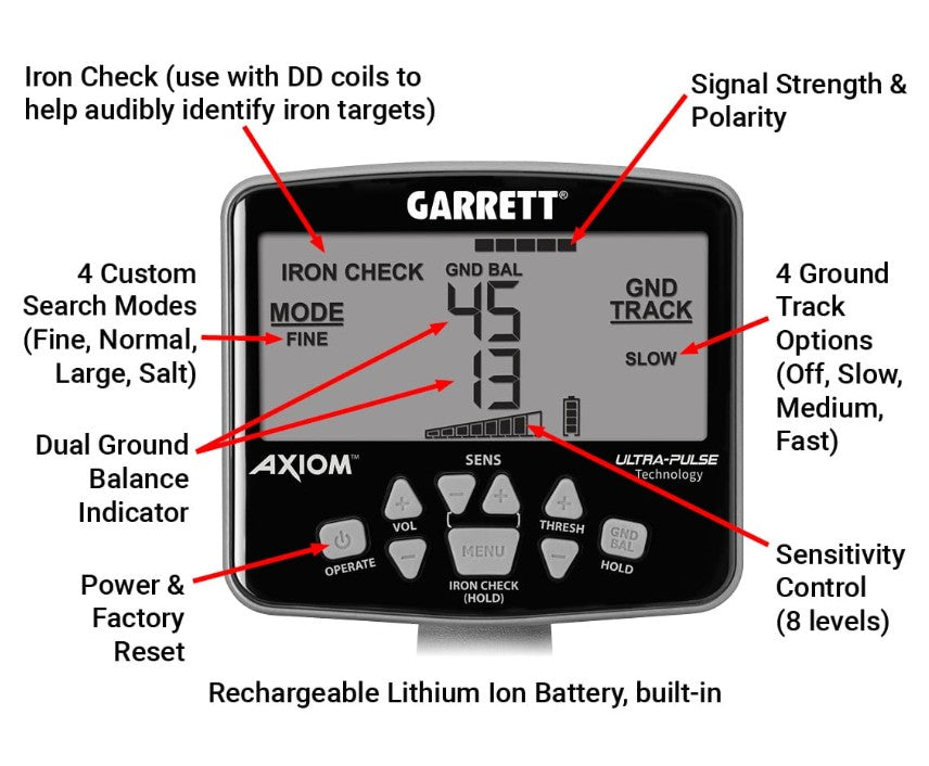 Garret Axiom Lite Metal Detector