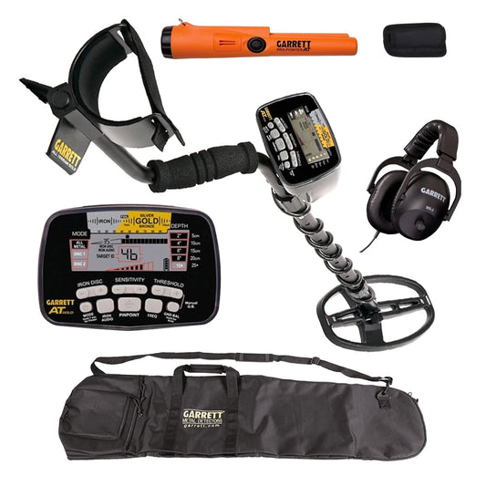 Garrett AT Gold Metal Detector Bundle