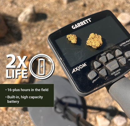 Garrett Axiom Lite Gold Metal Detector / 11x7 Mono Coil