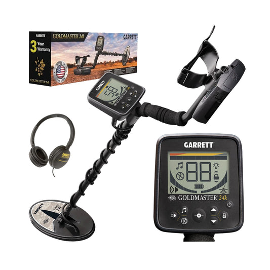 Garrett Goldmaster 24K Gold Metal Detector with 6″ x 10″ DD Waterproof Coil