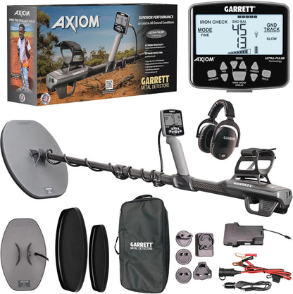 Garrett Axiom Pro Gold Metal Detector w/ MS-3 Wireless Headphones
