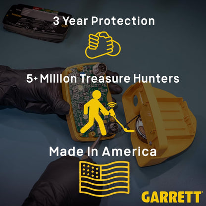 Garrett Vortex VX9 Multi-Frequency Waterproof Metal Detector With Vortex Submersible Headphone