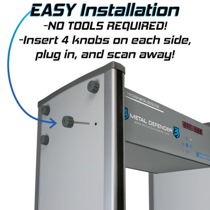 Metal Defender Walk Through Metal Detectors MD-6A