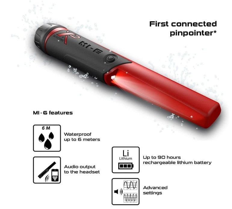 XP ORX Wireless Metal Detector with MI-6 Pinpointer, HF Elliptical Coil (9.5x5'')