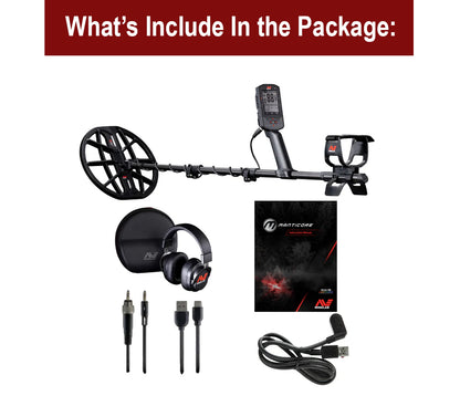 Minelab Manticore Waterproof Metal Detector with 11" DD Search Coil