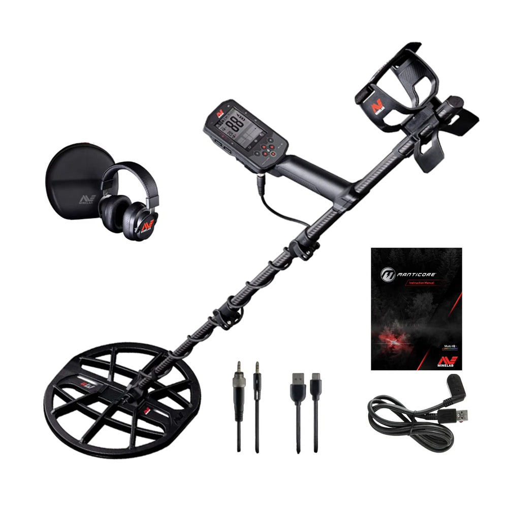 Minelab Manticore Waterproof Metal Detector with 11" DD Search Coil