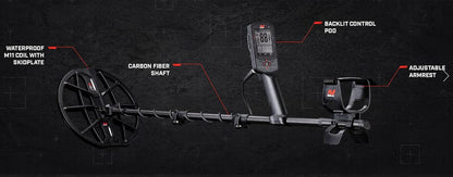 Minelab Manticore Waterproof Metal Detector with 11" DD Search Coil