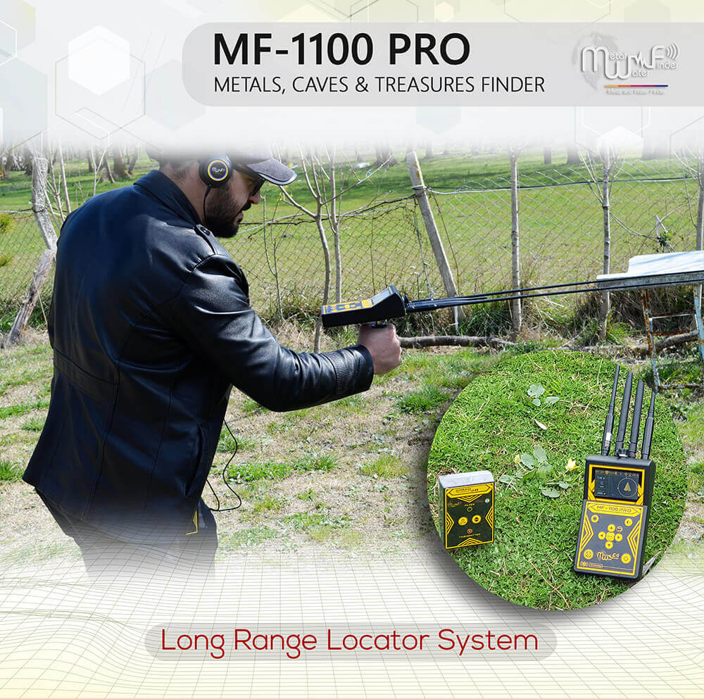 MWF MF 1100 Pro Long Range Gold & Treasure Detector Pro Package