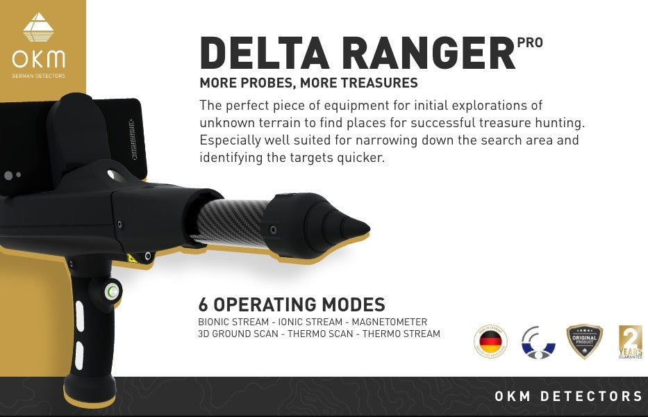 OKM Delta Ranger Professional Long Range Metal Detector