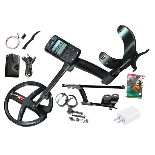 XP DEUS II  RC Metal Detector with 13" x 11" Coil & MI-6 Waterproof Pinpointer