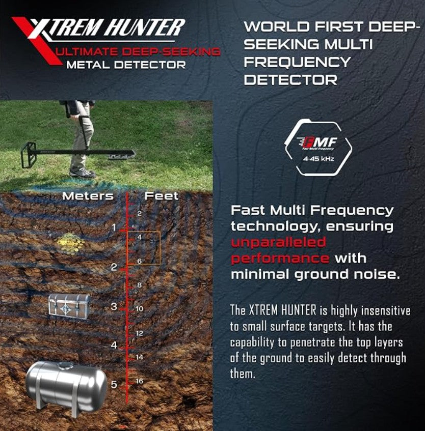 XP XTREM Hunter Deep Seeking Metal Detector