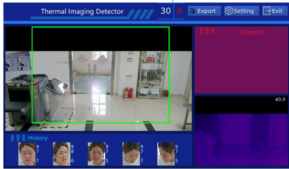 Zorpro 33T Walk Through Metal Detectors with Temperature Scanner