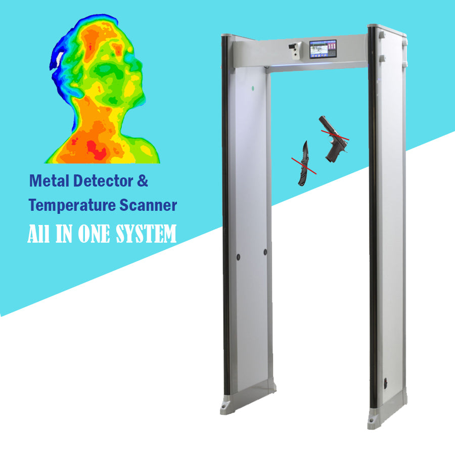 Zorpro 33T Walk Through Metal Detectors with Temperature Scanner