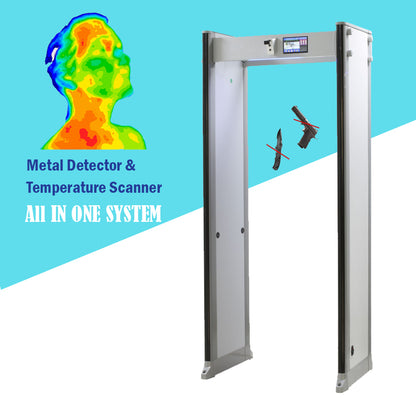 Zorpro 33T Walk Through Metal Detectors with Temperature Scanner