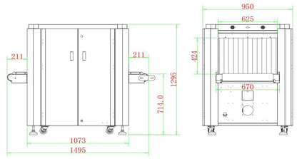 Zorpro X-Ray Baggage Scanner HP-SE6040S