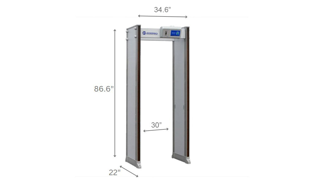 Zorpro 33 Walk Through Metal Detector
