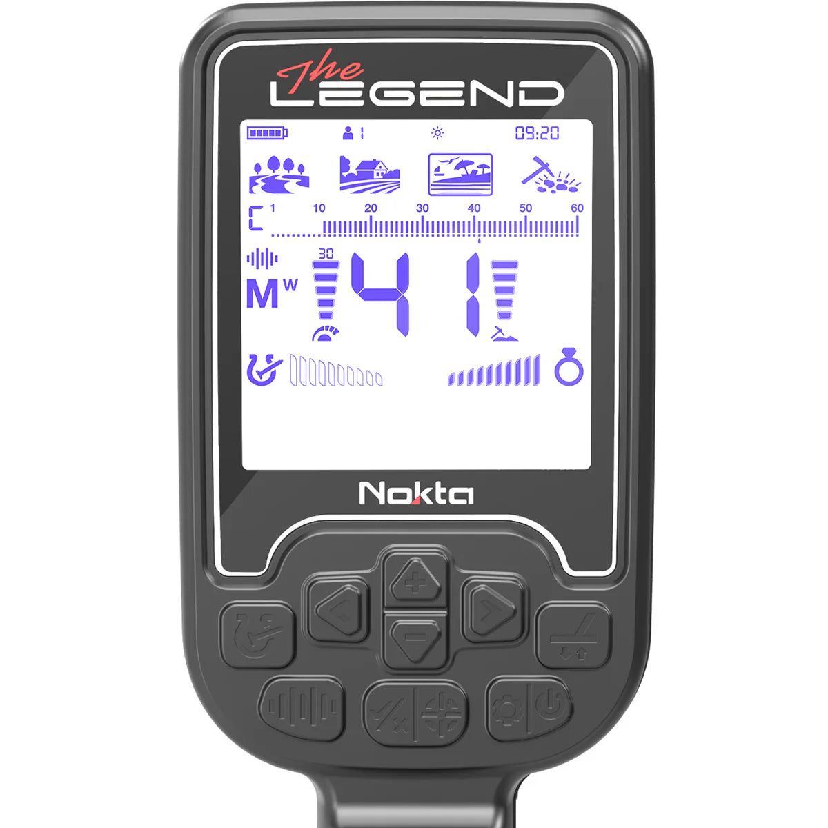 Nokta Legend Multi-Frequency Waterproof Metal Detector with Wireless Headphones & Accupoint Pinpointer